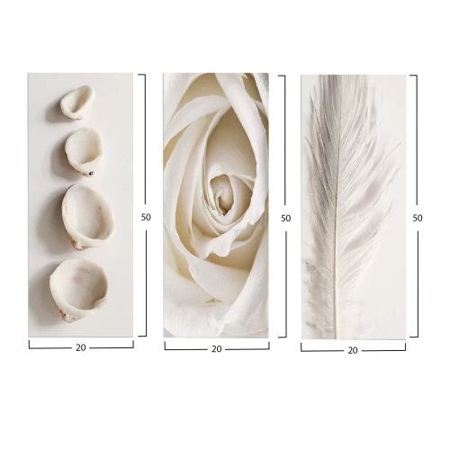 ΠΙΝΑΚΑΣ ΤΡΙΠΤΥΧΟ MDF NATURAL ELEMENTS HM7204.05 60X0,3X50 εκ.