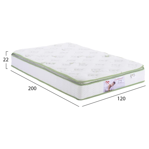 ΣΤΡΩΜΑ CONTINUOUS SPRING ΜΕ ΑΝΩΣΤΡΩΜΑ ALOE VERA 120X200 HM372.18 ΜΟΝΗΣ ΟΨΗΣ