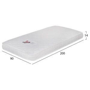 ΣΤΡΩΜΑ ΑΦΡΟΥ ΧΩΡΙΣ ΕΛΑΤΗΡΙΑ JORDY 90X200x15Y-- HM374.10  (ROLL PACKING) ΛΕΥΚΟ