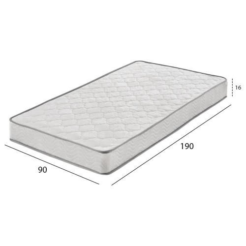 ΣΤΡΩΜΑ CONTINUOUS SPRING ΧΑΜΗΛΗ ΣΟΥΣΤΑ ΜΟΝΗΣ ΟΨΗΣ HM671.01 90x190x16 εκ.