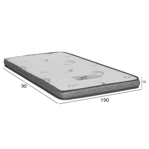 ΣΤΡΩΜΑ ΑΦΡΟΥ TRICO HM743 ΛΕΥΚΟ 90x190x10(πάχος)εκ.--ROLL-PACKING