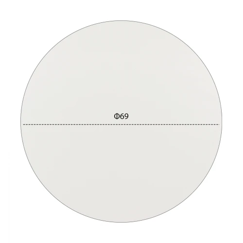 ΕΠΙΦΑΝΕΙΑ ΤΡΑΠΕΖΙΟΥ HPL HM5842.02 ΛΕΥΚΗ Φ69 εκ. ΠΑΧΟΥΣ 12mm.