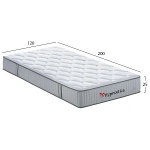 ΣΤΡΩΜΑ ΗΜΙΔΙΠΛΟ HYPNOTTICA HM748.02 POCKET SPRINGS--ΛΕΥΚΟ 120x200x25Υεκ.