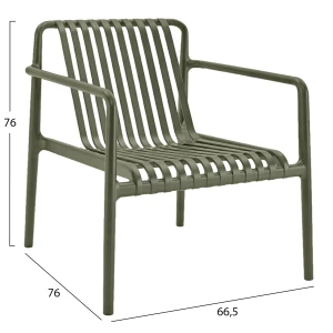 ΠΟΛΥΘΡΟΝΑ LOUNGE ΕΞΩΤ.ΧΩΡΟΥ MALEN HM6626.05 OLIVE GREEN ΠΟΛΥΠΡΟΠΥΛΕΝΙΟ 67x75x75Υεκ