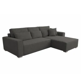 ΚΑΝΑΠΕΣ ΚΡΕΒΑΤΙ ΑΝΑΣΤΡΕΨΙΜH ΓΩΝΙΑ CORNERA HM3335.01 ΓΚΡΙ ΥΦΑΣΜΑ 269x155x89Yεκ