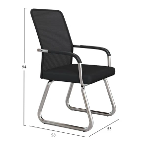 ΚΑΡΕΚΛΑ ΕΠΙΣΚΕΠΤΗ STED HM1232.01 ΜΑΥΡO MESH--ΠΟΔΙΑ/ΜΠΡΑΤΣΑ ΧΡΩΜΙΟΥ 55x59x89Υεκ