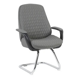 ΚΑΡΕΚΛΑ ΕΠΙΣΚΕΠΤΗ VELUM-s HM1235.10 ΓΚΡΙ PU--ΒΑΣΗ ΧΡΩΜΙΟΥ 71x60x100Υεκ.