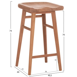 ΣΚΑΜΠΟ ΜΠΑΡ BOLMAR HM18108 ΞΥΛΟ ΤΕΑΚ ΣΕ ΦΥΣΙΚΟ 40.5x44x74Υεκ.