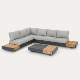 ΣΕΤ ΣΑΛΟΝΙ ΕΞ.ΧΩΡΟΥ 4ΤΜΧ ADHARA HM6189 ΑΛΟΥΜΙΝΙΟ-OLEFIN ΥΦΑΣΜΑ-SINTERED STONE
