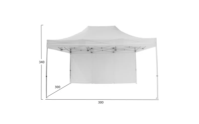 GAZEBO ΕΠΑΓΓΕΛΜΑΤΙΚΟ ΒΑΡΕΩΣ ΤΥΠΟΥ CRESSEN HM6305 ΠΤΥΣΣΟΜΕΝΟ ΑΛΟΥΜΙΝΙΟΥ 3x3x3,4Y