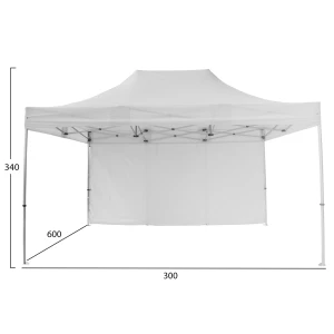 GAZEBO ΕΠΑΓΓΕΛΜΑΤΙΚΟ ΒΑΡΕΩΣ ΤΥΠΟΥ CRESSEN HM6307 ΠΤΥΣΣΟΜΕΝΟ ΑΛΟΥΜΙΝΙΟΥ 3x6x3,4Y