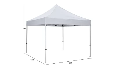 GAZEBO ΕΠΑΓΓΕΛΜΑΤΙΚΟ ΒΑΡΕΩΣ ΤΥΠΟΥ MATTHEW-AL HM6313 ΠΤΥΣΣΟΜΕΝΟ ΑΛΟΥΜΙΝΙΟΥ 3x3x3,4Y