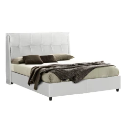 ΚΡEΒΑΤΙ ΜΕ ΑΠΟΘΗΚΕΥΤΙΚΟ ΧΩΡΟ DREAMLET HM716.03 ΛΕΥΚΟ TEDDY ΥΦΑΣΜΑ- ΓΙΑ ΣΤΡΩΜΑ 160x200εκ.