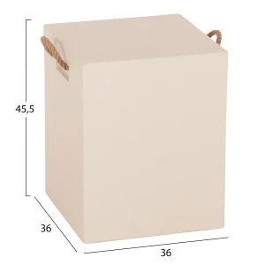 ΣΚΑΜΠΟ ΤΕΤΡΑΓΩΝΟ FIBER CEMENT ΜΕ ΧΕΡΟΥΛΙΑ ZAK HM6581.02 ΣΕ ΜΠΕΖ 36x36x45,5Υεκ