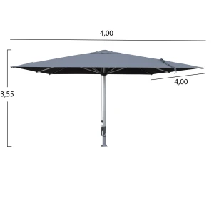 ΕΠΑΓΓΕΛΜΑΤΙΚΗ ΟΜΠΡΕΛΑ 4x4x3,55Yμ GLADELL HM6605.01 ΑΝΟΔ.ΑΛΟΥΜΙΝΙΟ-ΑΚΡΥΛΙΚΟ ΠΑΝΙ