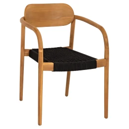 ΠΟΛΥΘΡΟΝΑ OSLO HM9636.02 ΞΥΛΟ TEAK ΦΥΣΙΚΟ &amp; ΣΧΟΙΝΙ--B’ΔΙΑΛΟΓΗΣ 55x54x80Y εκ.