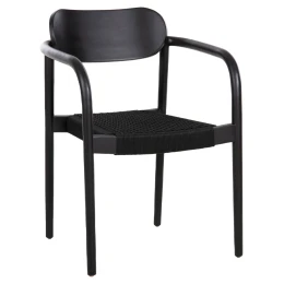 ΠΟΛΥΘΡΟΝΑ OSLO HM9636.12 ΞΥΛΟ TEAK ΜΑΥΡΟ &amp; ΣΧΟΙΝΙ--B’ΔΙΑΛΟΓΗΣ 55x54x80Yεκ.
