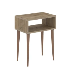 ΚΟΜΟΔΙΝΟ TODD HM18183.04 ΜΕΛΑΜΙΝΗ ΟΑΚ-ΠΟΔΙΑ ΦΥΣΙΚΟ 45x30x58Υεκ.