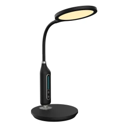 ΦΩΤΙΣΤΙΚΟ ΓΡΑΦΕΙΟΥ LED BLAIN HM4460.02 ΜΑΥΡΟ ABS &amp; ΣΙΛΙΚΟΝΗ Φ18,5x40,7Υ εκ.