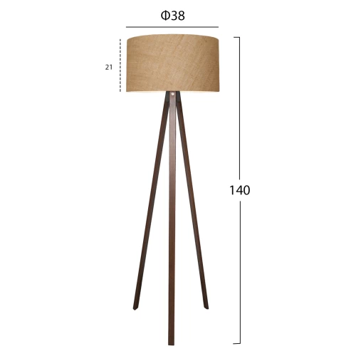 ΦΩΤΙΣΤΙΚΟ ΔΑΠΕΔΟΥ ΞΥΛΙΝΟ CRUZ HM7578.01 ΚΑΡΥΔΙ ΜΕ ΜΠΕΖ ΚΑΠΕΛΟ Φ38x140Y εκ. ΦΩΤΙΣΤΙΚΟ ΔΑΠΕΔΟΥ ΞΥΛΙΝΟ CRUZ HM7578.01 ΚΑΡΥΔΙ ΜΕ ΜΠΕΖ ΚΑΠΕΛΟ Φ38x140Y εκ.