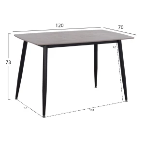 ΣΕΤ ΤΡΑΠΕΖΑΡΙΑΣ 5ΤΜΧ RAVEN HM21224.03 ΚΕΡΑΜΙΚΟ TOP ΓΚΡΙ ΜΑΡΜΑΡΟ--ΒΕΛΟΥΔΟ ΓΚΡΙ