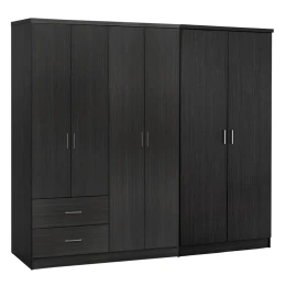ΝΤΟΥΛΑΠΑ 6ΦΥΛΛΗ BLAKELY HM21235.01 ΜΕΛΑΜΙΝΗ ΧΡΩΜΑ ZEBRANO 201x43x181Υεκ