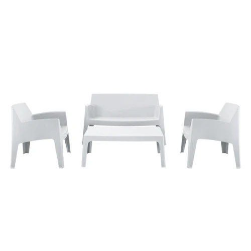 ΣΕΤ ΣΑΛΟΝΙ ΕΞ.ΧΩΡΟΥ 4ΤΜΧ SLEEK HM21268.01 ΛΕΥΚΟ ΠΟΛΥΠΡΟΠΥΛΕΝΙΟ