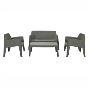ΣΕΤ ΣΑΛΟΝΙ ΕΞ.ΧΩΡΟΥ 4ΤΜΧ SLEEK HM21268.05 DARK OLIVE GREEN ΠΟΛΥΠΡΟΠΥΛΕΝΙΟ