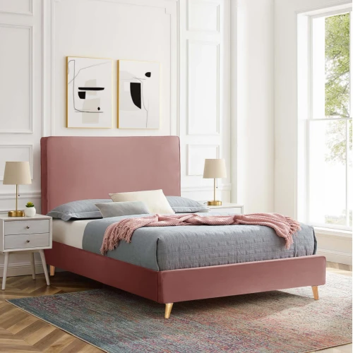 ΚΡΕΒΑΤΙ ΜΕ ΣΤΡΩΜΑ MAYLIN HM21281.01 ΣΑΠΙΟ ΜΗΛΟ ΒΕΛΟΥΔΟ--ΓΙΑ 120x200εκ
