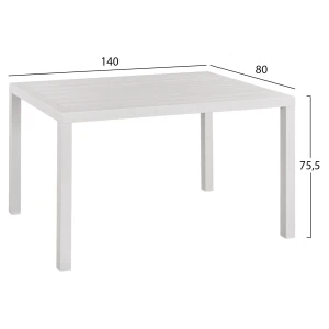 ΣΕΤ ΤΡΑΠΕΖΑΡΙΑΣ ΕΞ.ΧΩΡΟΥ 5ΤΜΧ SAHIRA HM10948.01 ΑΛΟΥΜΙΝΙΟ ΛΕΥΚΟ--P.E.ΣΧΟΙΝΙ ΜΠΕΖ