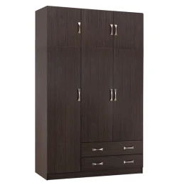 ΝΤΟΥΛΑΠΑ 3ΦΥΛΛΗ ΜΕ ΠΑΤΑΡΙ CARLY HM10891.01 ΜΕΛΑΜΙΝΗ ΣΕ ZEBRANO 150X55Χ240Υεκ.