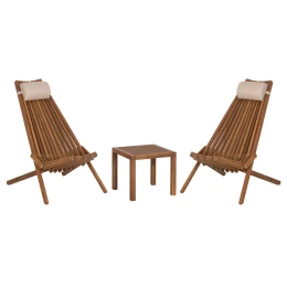 LOUNGE ΣΕΤ ΕΞ.ΧΩΡΟΥ 3ΤΜΧ SHIGAN HM10993 ΞΥΛΟ ΑΚΑΚΙΑΣ--ΜΑΞΙΛΑΡI ΚΕΦΑΛΗΣ ΣΕ ΜΠΕΖ