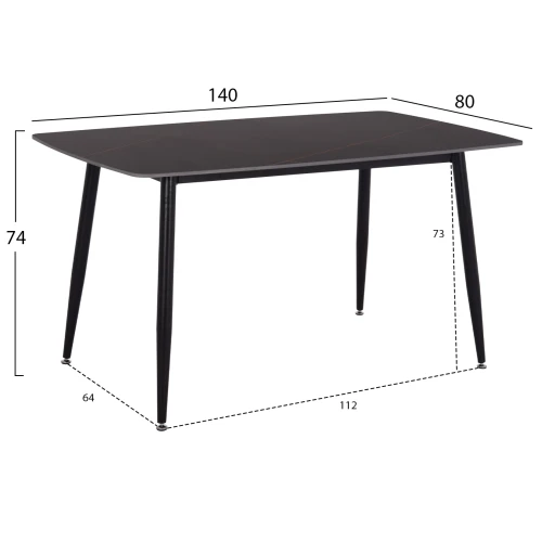 ΣΕΤ ΤΡΑΠΕΖΑΡΙΑΣ 5ΤΜΧ RAVEN HM12116.03 ΚΕΡΑΜΙΚΟ TOP ΜΑΥΡΟ ΜΑΡΜΑΡΟ--ΜΑΥΡΟ ΒΕΛΟΥΔΟ