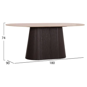 ΣΕΤ ΤΡΑΠΕΖΑΡΙΑΣ 5ΤΜΧ CATER HM12118.01 ΚΕΡΑΜΙΚΟ TOP ΟΒΑΛ--ΓΚΡΙ ΒΕΛΟΥΔΟ