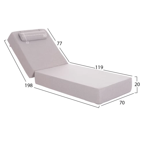 ΜΑΞΙΛΑΡΙ ΞΑΠΛΩΣΤΡΑΣ KIHEI HM21094.01 OLEFIN ΨΑΡΟΚΟΚΚΑΛΟ ΜΕ FOAM 198x70x20Υεκ