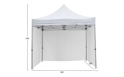 GAZEBO ΕΠΑΓΓΕΛΜΑΤΙΚΟ ΒΑΡΕΩΣ ΤΥΠΟΥ CRESSEN HM21097.01 ΠΤΥΣΣΟΜΕΝΟ ΑΛΟΥΜΙΝΙΟΥ 3x3x3,4Yεκ