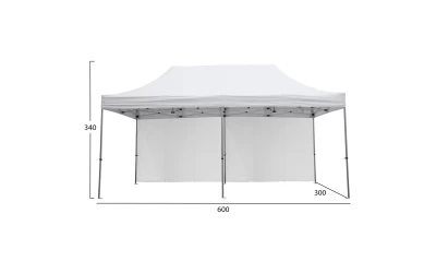 GAZEBO ΕΠΑΓΓΕΛΜΑΤΙΚΟ ΒΑΡΕΩΣ ΤΥΠΟΥ CRESSEN HM21099 ΠΤΥΣΣΟΜΕΝΟ ΑΛΟΥΜΙΝΙΟΥ 3x6x3,4Yμ
