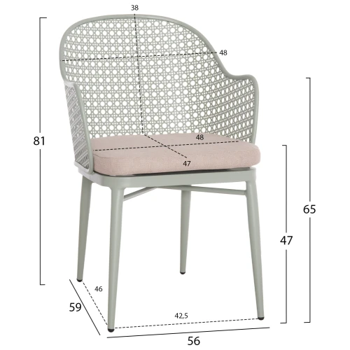ΣΕΤ LOUNGE 3TMX ΕΞ.ΧΩΡΟΥ OREGO HM21107.06 ΑΛΟΥΜΙΝΙΟ & ΜΕΤΑΛΛΟ ΣΕ ΦΥΣΤΙΚΙ