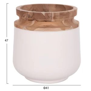 ΔΙΑΚΟΣΜΗΤΙΚΑ ΒΑΖΑ ΔΑΠΕΔΟΥ 2ΤΜΧ LINTER HM21140.02 FIBER CEMENT ΛΕΥΚΟ-ΞΥΛΟ ΤΕΑΚ 47Υ & 60Υεκ