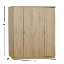 ΣΕΤ 2 ΤΜΧ ΝΤΟΥΛΑΠΑ 4ΦΥΛΛΗ SONAMA 160X42X181 HM11350.02