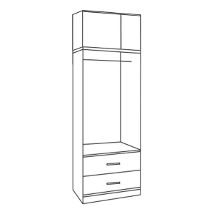 ΝΤΟΥΛΑΠΑ 2ΦΥΛΛΗ ME ΠΑΤΑΡΙ Κ 2 ΣΥΡΤΑΡΙΑ SONAMA 80Χ42Χ241εκ. HM11222.02