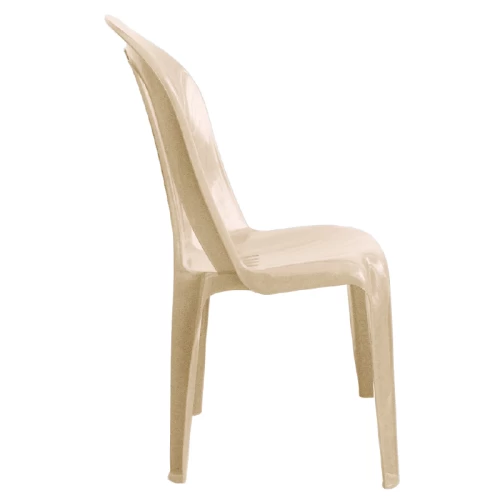 Καρέκλα "POSEIDON" πλαστική σε χρώμα μπεζ 42x49x86