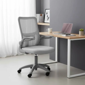 Καρέκλα γραφείου εργασίας LISE mesh γκρι 57x53x90/100
