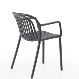 Πολυθρόνα Choho pp σε μαύρη απόχρωση 57x50x77