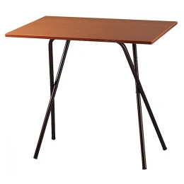 Τραπέζι μεταλλικό σε χρώμα μαύρο/καφέ 90x60x76