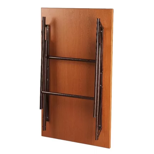 Τραπέζι μεταλλικό σε χρώμα μαύρο/καφέ 90x60x72