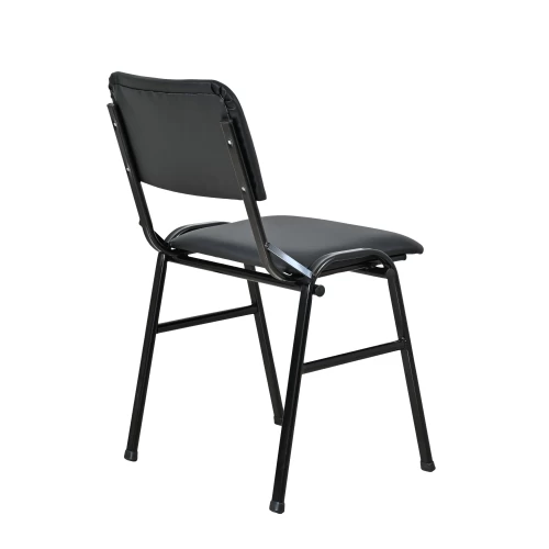 Καρέκλα επισκέπτη από μέταλλο/PU σε χρώμα μαύρο 43x38x83