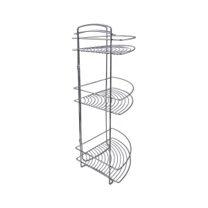 Ραφιέρα μπάνιου γωνιακή με 3 ράφια μεταλλική 32x23x60