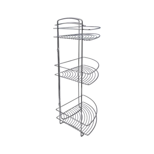 Ραφιέρα μπάνιου γωνιακή με 3 ράφια μεταλλική 32x23x60 Ραφιέρα μπάνιου γωνιακή με 3 ράφια μεταλλική 32x23x60