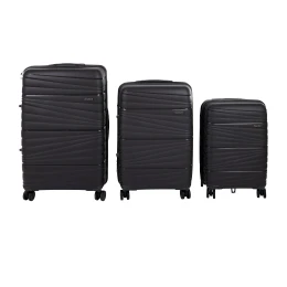 Σετ βαλίτσες 3τμχ "TRAVEL" σε χρώμα ανθρακί